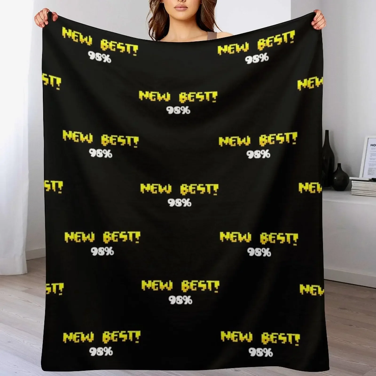 

Geometry Dash Rage 98 Throw Blanket Lightweight Warm Blanket for Indoor Outdoor Use