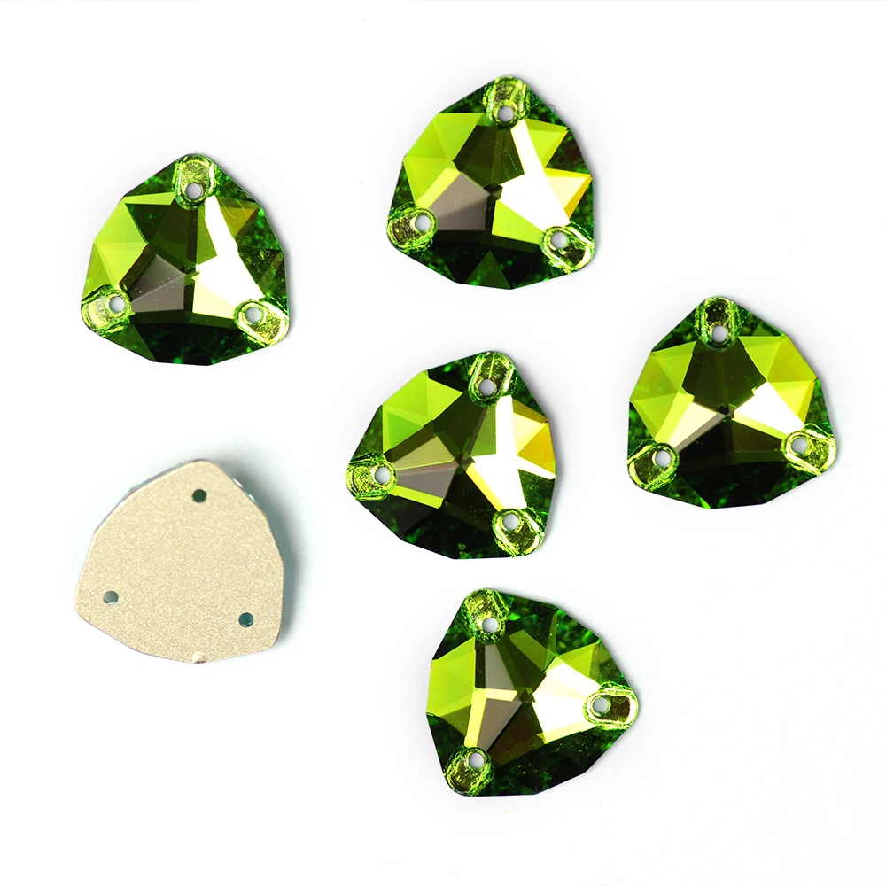 Mischfarbene Kristall-Trilliant-Strasssteine zum Aufnähen, K9-Glas-Kristall-Handwerks-Nähsteine für die Dekoration von Hochzeitskleidern – Detail 9