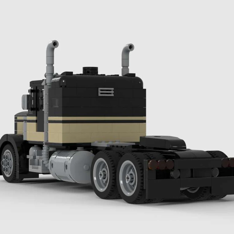 جديد MOC سموكي وThe Bandit شاحنة محرك الديزل ناقلة مقطورة جرار نموذج لتقوم بها بنفسك الأفكار الإبداعية لعبة طفل هدية التكنولوجيا كتلة #4