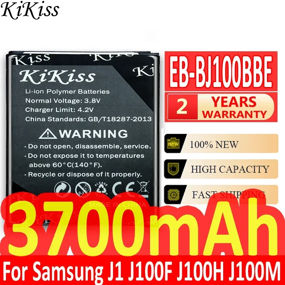 EB-BJ100BBE KiKiss Portable Battery 3700mAh for Samsung Galaxy J1 SM J100 J100F J100H J100M EB BJ100BBE