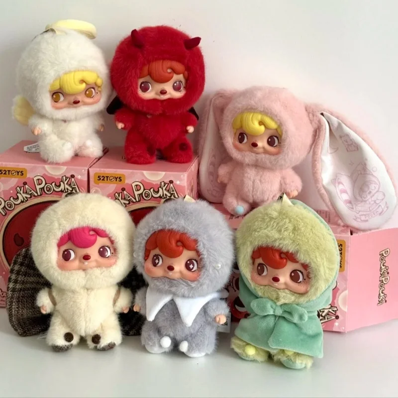 52toys Pouka Pouka Mood Bubbles Vinyl Plush Blind Box Mystery Box Collectible Toy Desktop Decoration Birthday Gift