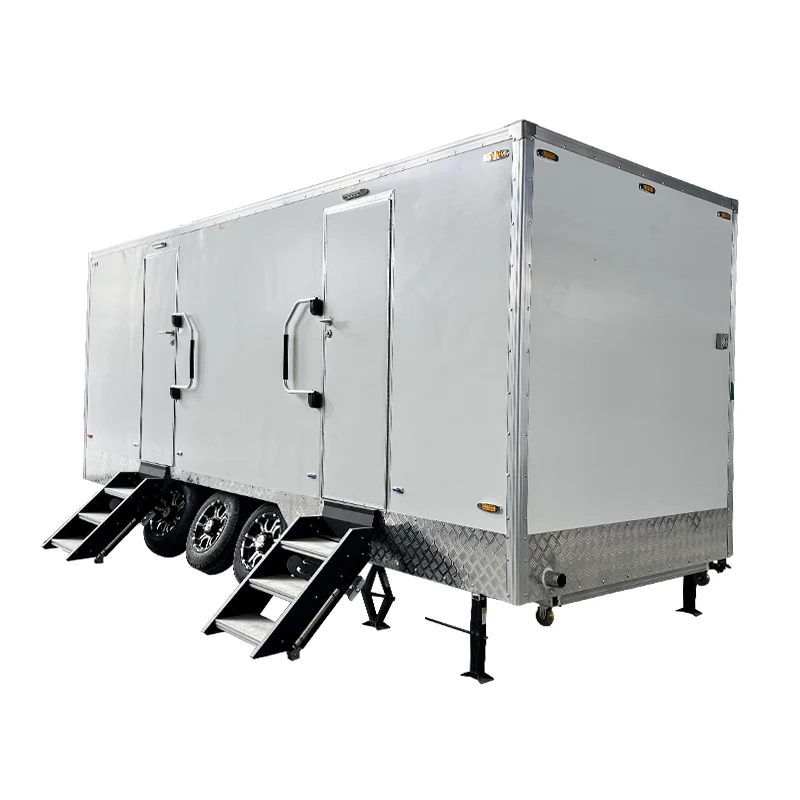 2025 Portable Prefabricated Outdoor Bathroom Toilet Luxury Mobile Public Toilet with Shower Room for Adults Camping Events - view 2