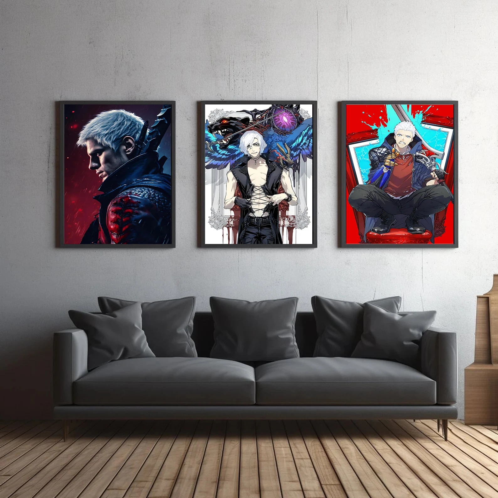 Devil May Cry Games Self-adhesive Poster Movie Wallpaper Figures Home Decoration Painting Pictures Wall Art Computer Room Decor