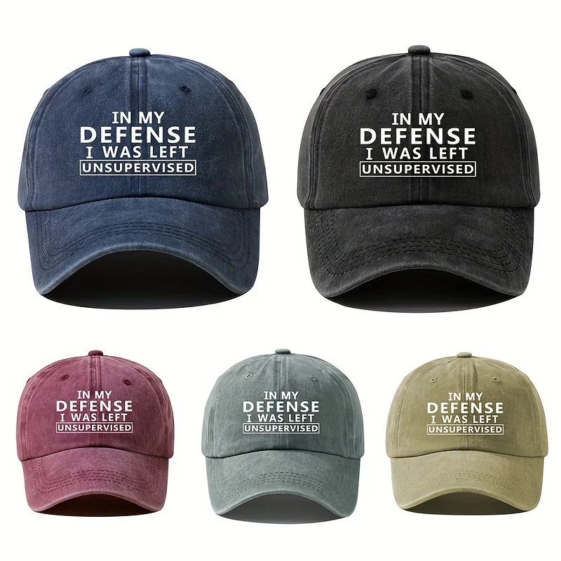 

"IN MY IF LEFT UNSUPERVISED" Trucker Cap | Vintage Adjustable Soft, Hand Washable Party Accessory