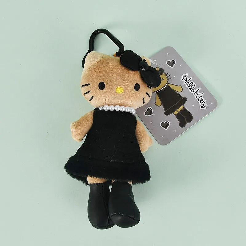 ตุ๊กตาเฮลโลคิตตี้ลายเสือดาวขาวยาว ของเล่นตุ๊กตาขนนุ่ม น่ารัก ใช้เป็นพวงกุญแจหรือจี้กระเป๋า ของขวัญวันหยุดสำหรับเด็ก