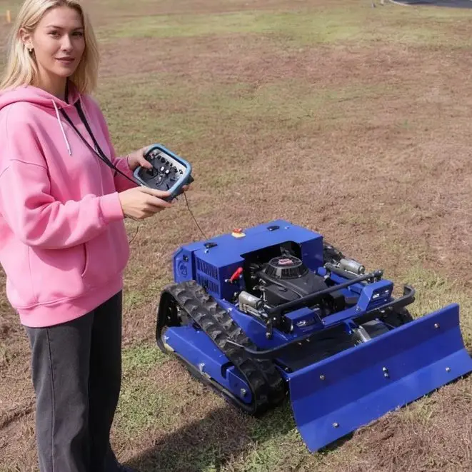 Customized Gas Powered Lawn Mower Lawn Mower Robot Grass Cutting Machine All Weather For Roadside Greenbelt Lawn