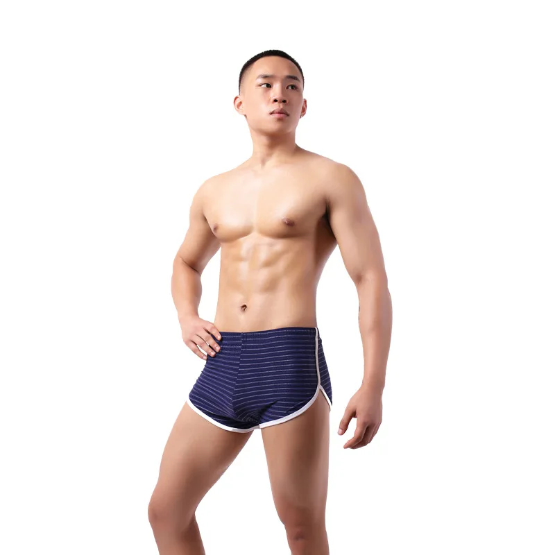 Jeugdondergoed Voor Heren U Bolle Buidel Korte Shorts Homme Sexy Ademende Kleurblokkerende Lingerie Sissy Fashion Slipje