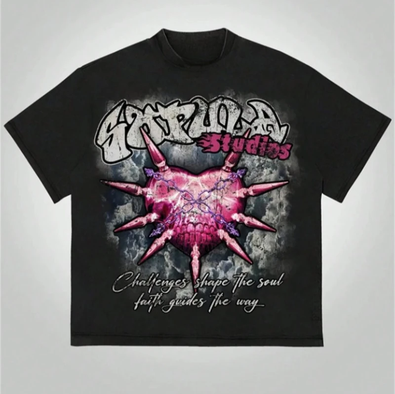 

Мягкая и удобная футболка для отдыха из 100% хлопка с рисунком The Soul And Believe in Guiding The Way для мужчин и женщин.