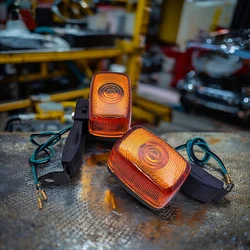 Yecnecty 1 Pair ABS Motorcycle Turn Signal Indicator Light Front Rear Flasher For Yamaha KLX250 XR250 TTR250 Deer 225 XT225