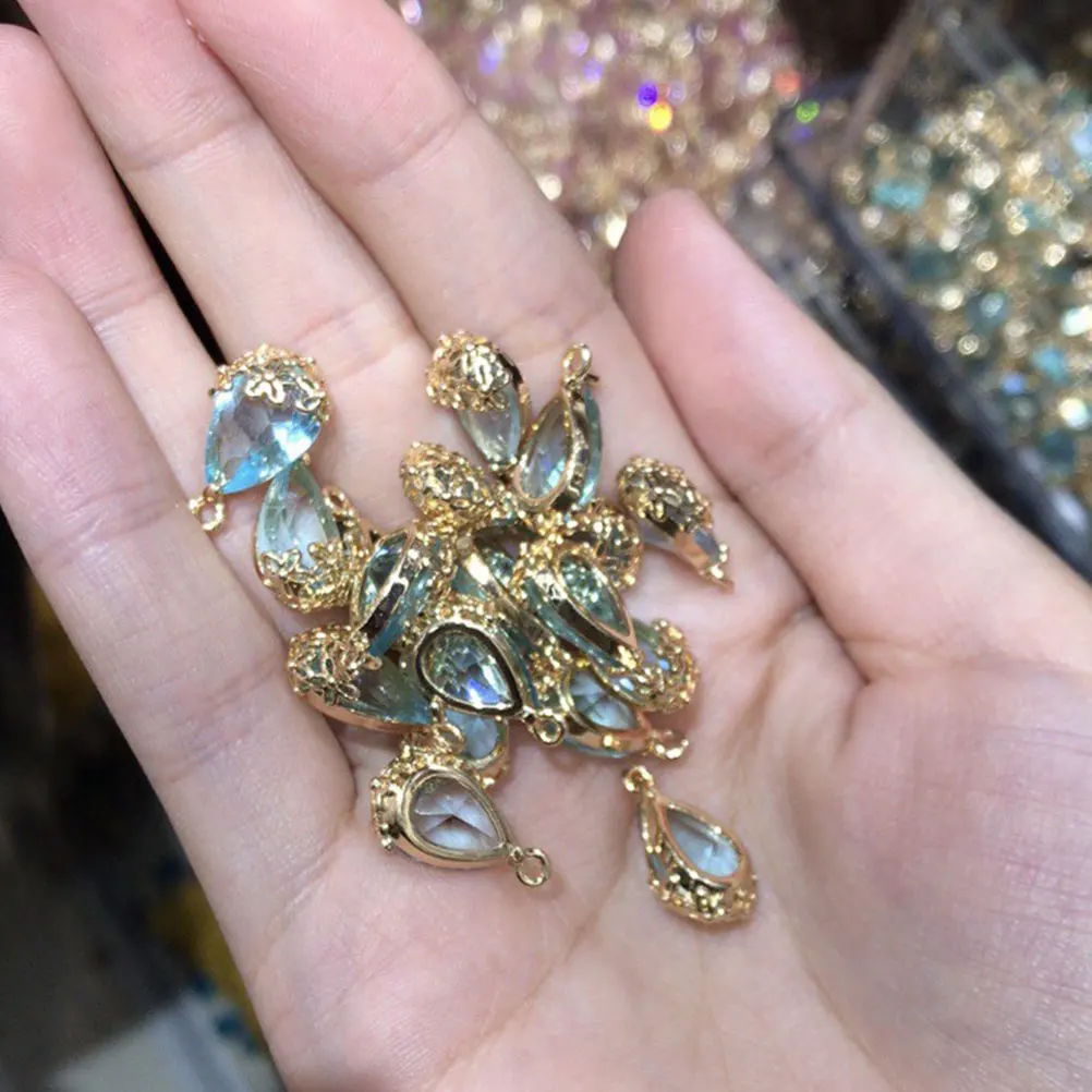 

21Pcs Zircon Pendant Creative Watermelon Design DIY Necklace Bracelet Charm Set Jewelry Making Accessories Fashion Pendants