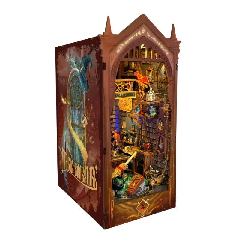 غلاف الدراسة المسحور من OUZEY، هدية تعليمية خشبية ثلاثية الأبعاد للمدرسة، هدية تعلم غامضة للمراهقين #6