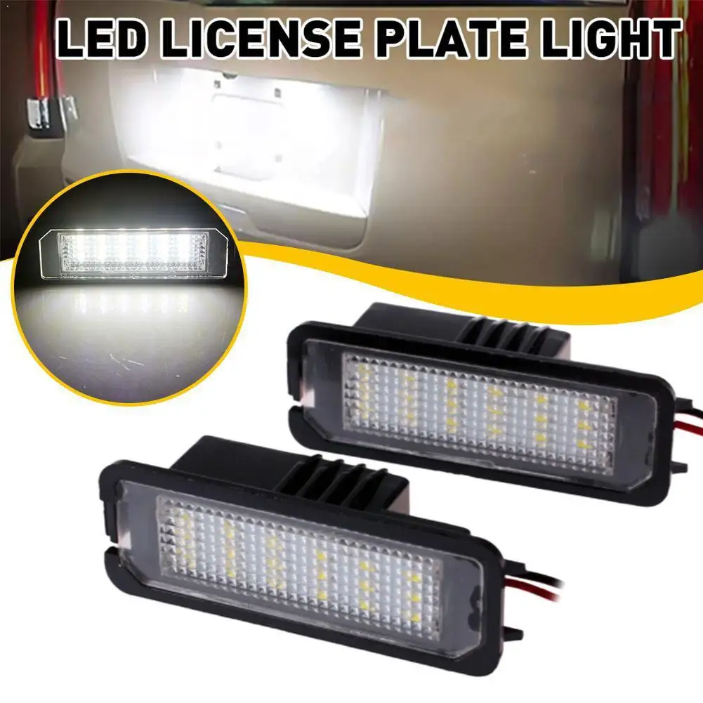 2 шт. 12 В 6500 К для VW Golf MK4 MK5 MK6 CC освещение номерного знака автомобиля 2835SMD без ошибок светодиодный