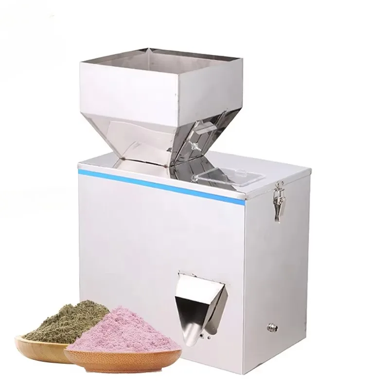 50-500g High Quality Customized Matcha Milk Coffee Chilli Powder Semi Automatic Quantitative Desktop Weighing Filling Machine