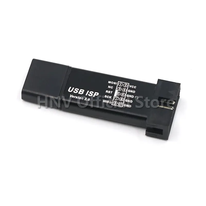 ISP USB Kulit Aluminium USBISP USBASP ASP Programmer untuk 51 ATMEL AVR WIN7 64 (Warna Acak)