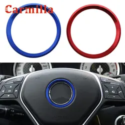 Car Steering Wheel Center Emblem Decoration Rings Stickers Cover for Mercedes Benz GLE CLA GLA W213 W246 W205 C117 Accessories