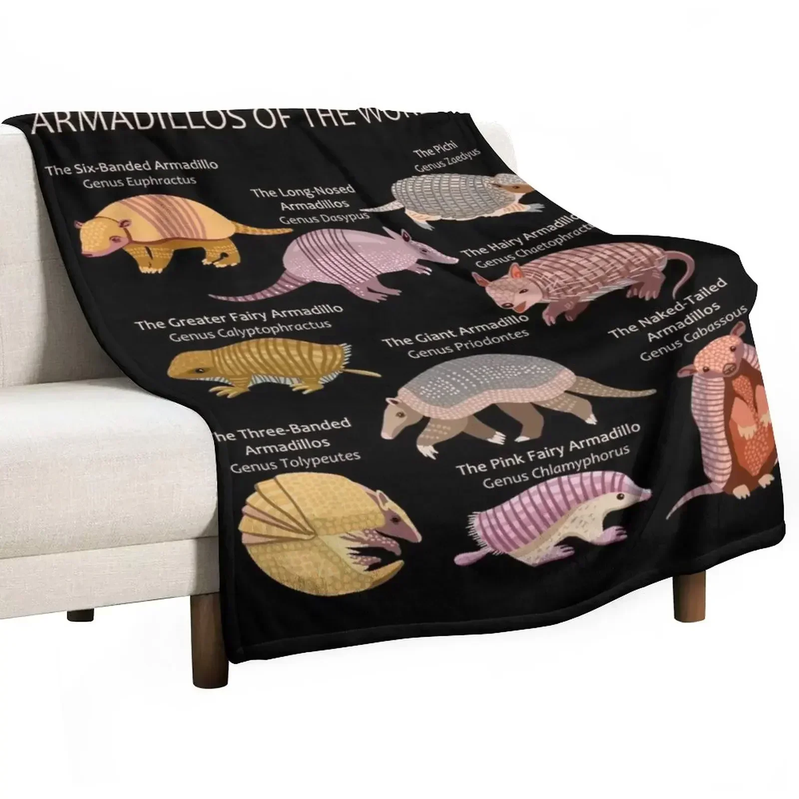 Armadillos of the World Throw Blanket Nap anime Hair Blankets