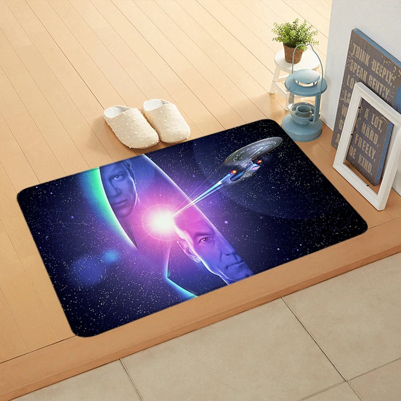 Entrance Doormat Balcony Rugs Star Trek Living Room Carpet Bedside Foot Mats Bath Rug Floor Mat Ideal Gifts Non-slip House Decor
