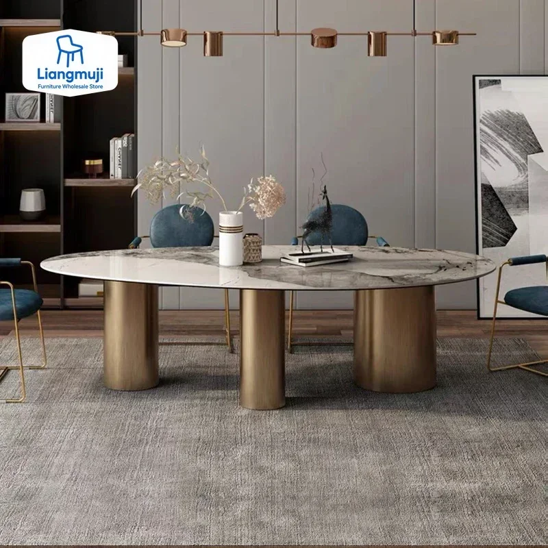 

Marble Kitchen Dining Table Modern Furniture Luxury Mid-century Plastic Home Tables Mesas De Comedor Dinning Living Room