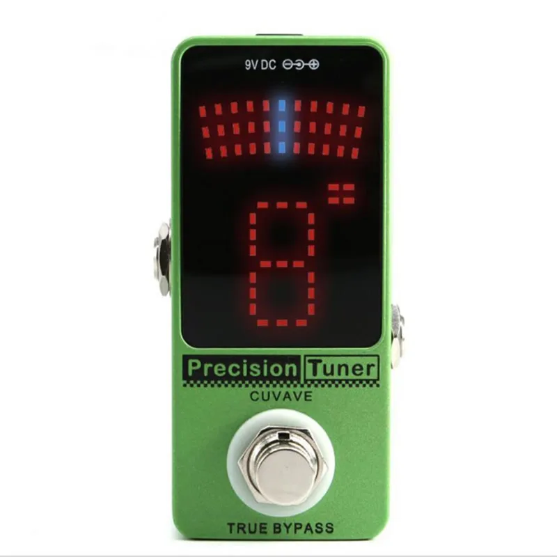 12 average rhythm 9V DC  Single stage tuner pedal tuner guitar bass tuner Stage Pedal Tuner，delay