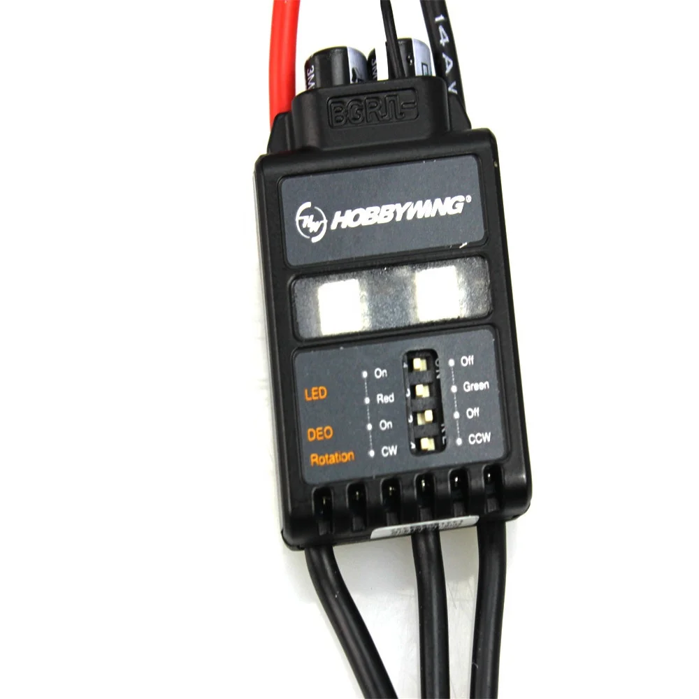 Hobbywing Xrotor Pro 50A 4-6S Controlador de velocidade sem escova ESC Multi-Rotor Airdaft DIY para RC Heli