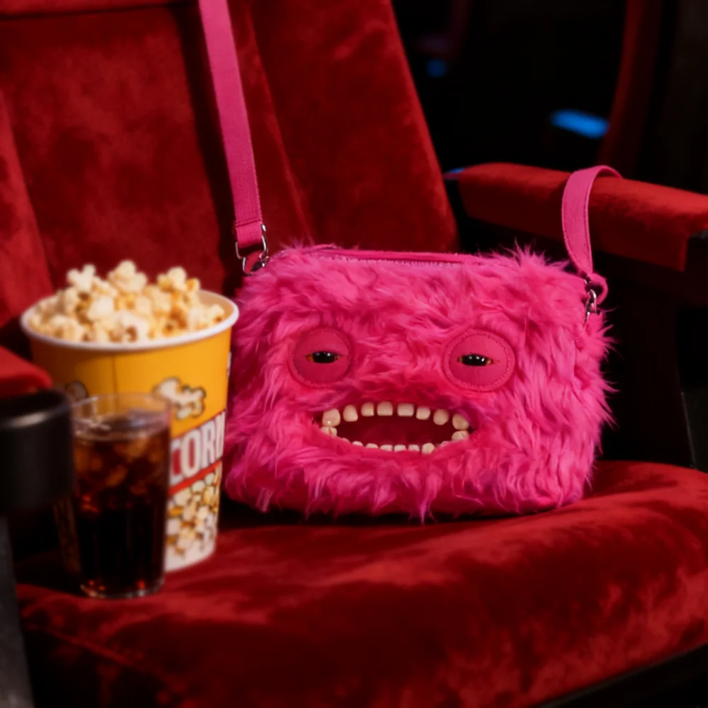 Fuggler Ugly Tooth Monster Fluffy Crossbody bag Cute Fugglers Plush Purse Backpack Wallet Girls Cartoon Animal with Chain Strap