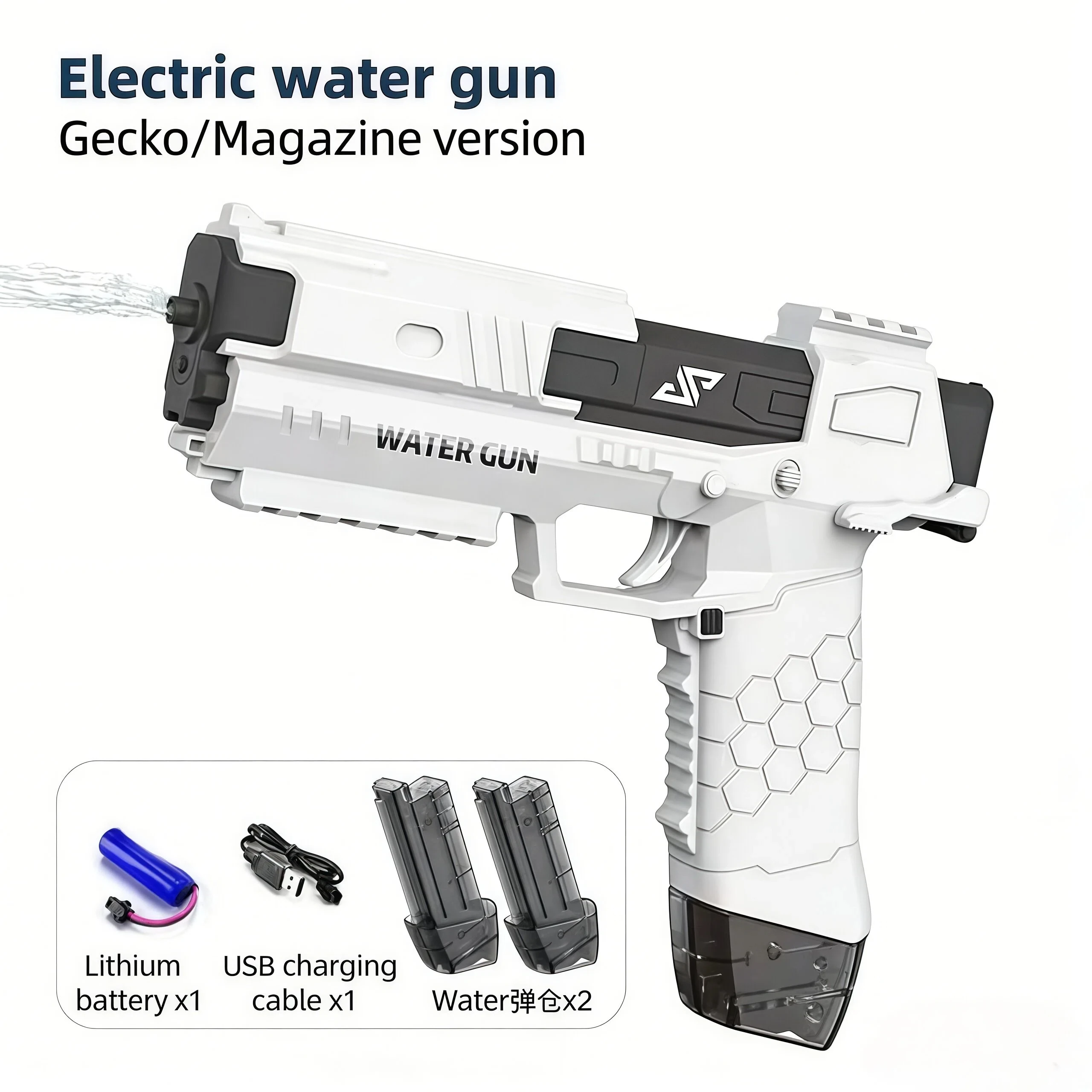 

Electric Water Gun, Automatic Squirt Guns with Long Range with Large Capacity, Water Blasters for Outdoor Summer