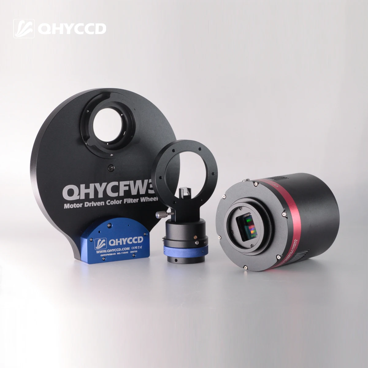 QHYCCD QHY294M+CWM3 Filter Wheel with OAG Set Recommended Combination with Adapter Ring for Astronomical Imaging