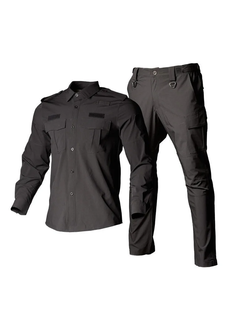 Primavera autunno uniforme militare Set tuta militare completo Softair abbigliamento da lavoro camicia tattica da uomo tuta tattica uniforme militare