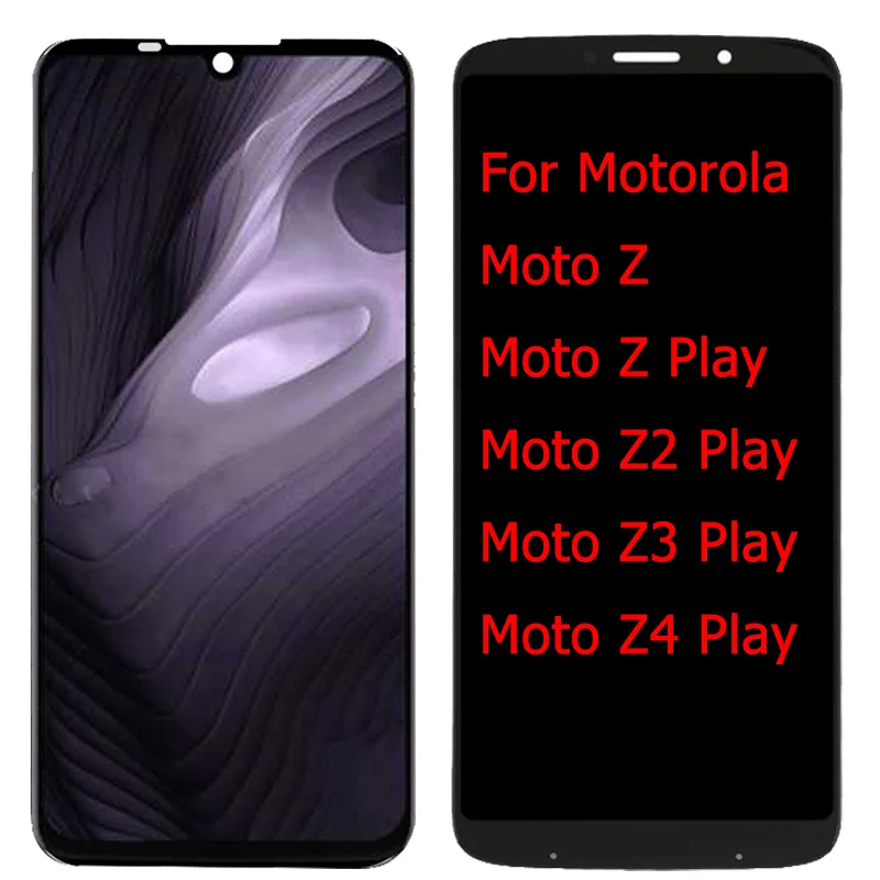 For Motorola Moto Z/Z Play/Z2 Play/Z3 Play/Z4 Play LCD Display Touch Screen XT1635 XT1650 XT1710 XT1929 XT1980 LCD