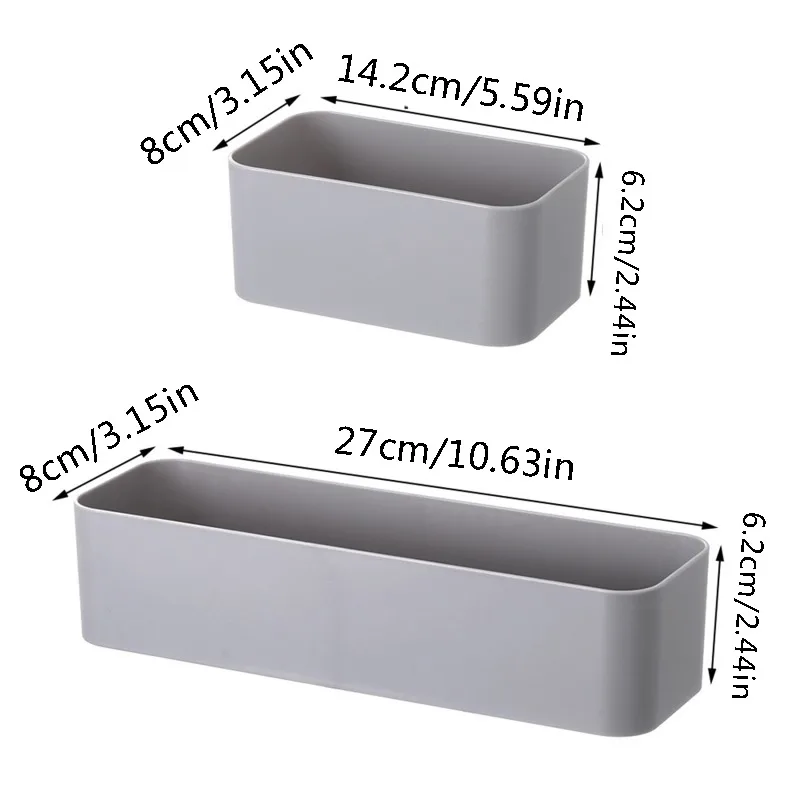 Wall Mounted Cosmetic Storage Box Bathroom Storage Rack Wall Shelf Adhesive Hanger Organizer Remote Control Holder Home Decor