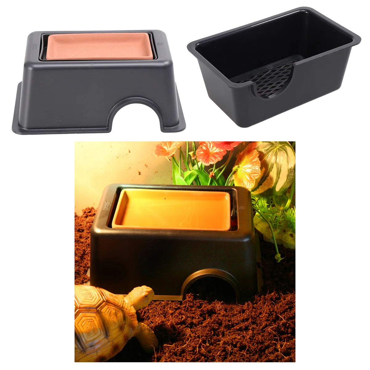 Reptile Hide Rest Cave Pet Habitat Humidifying Nest Pet Supplies for Reptile (Humidifying Style) reptile nest