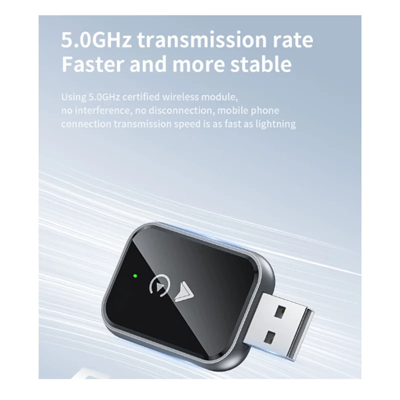 

【Top Picks】2 In1 Wireless Carplay Adapter For Iphone/Android Mini Size Wired To Wireless Carplay With Adapter Cable