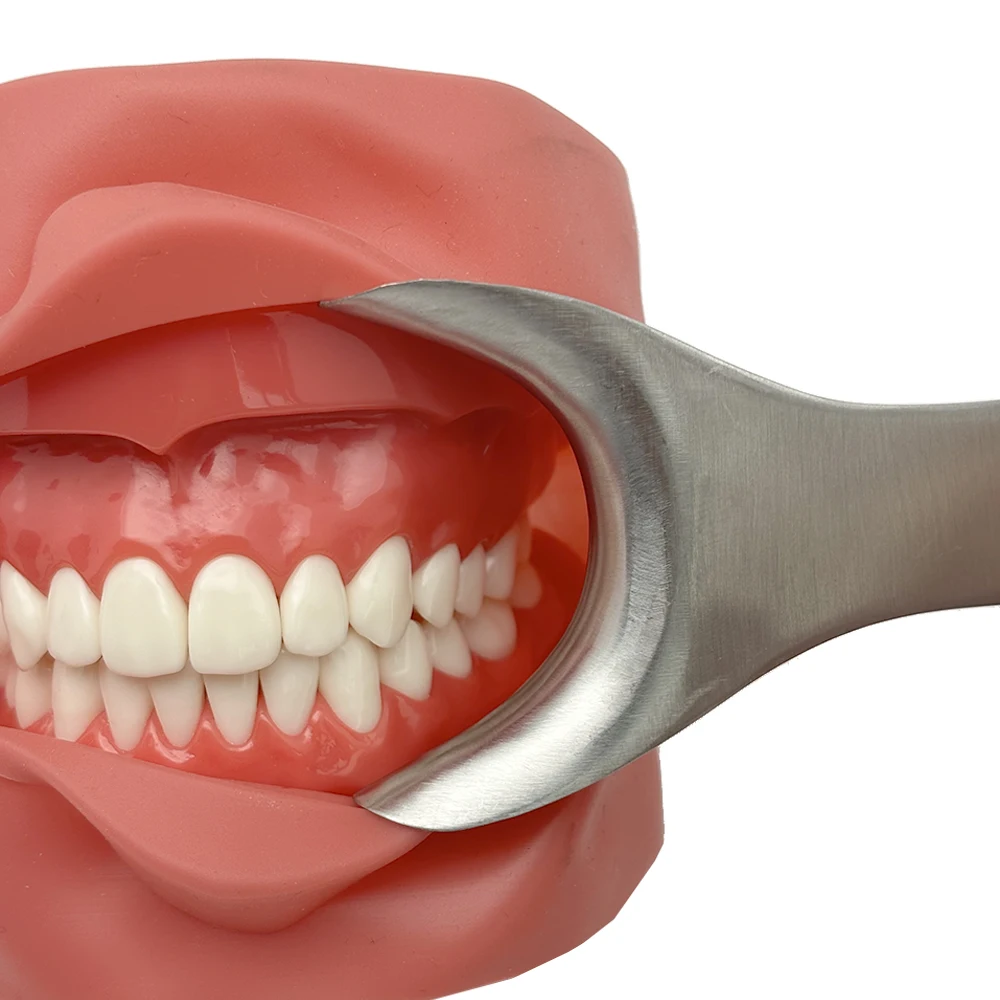 Abridor de boca Dental en forma de T, herramienta de gancho Retractor de labio y mejillas de acero inoxidable para cirugía Oral, suministros clínicos de dentista