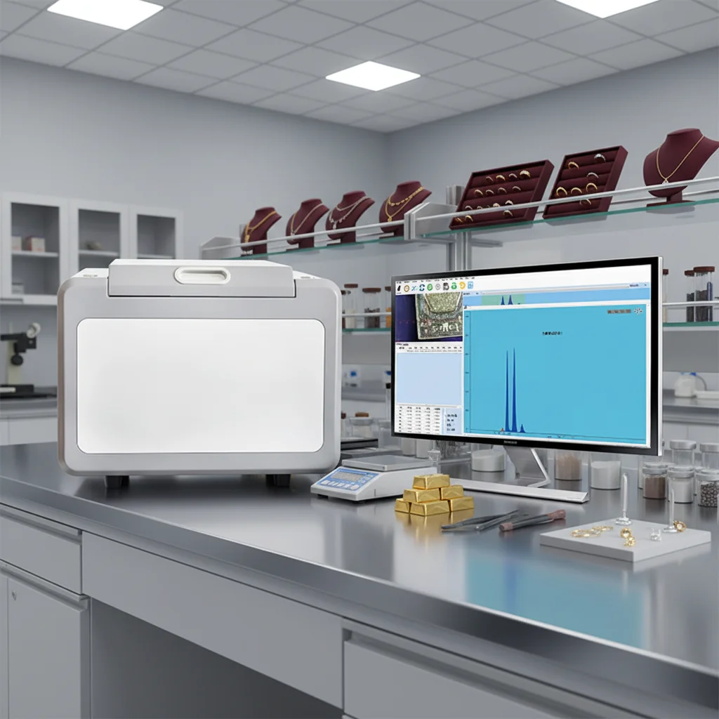 X Ray Xrf Spectrometer Analyzer Non Destructive Testing Machine for Antique Jewelry and Precious Metal Markets