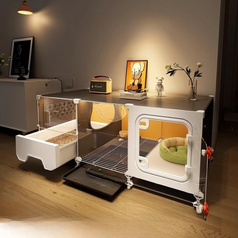 

Cat cage toilet integrated cabinet household indoor villa