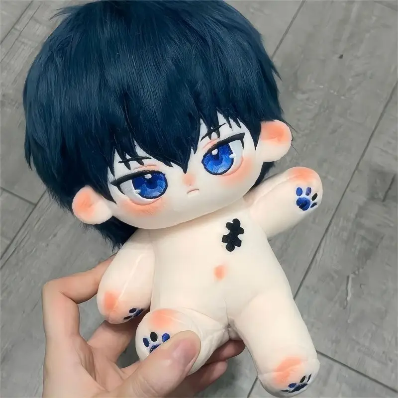 

In Stock Stuffed Blue Lock Isagi Yoichi 20cm Cotton Doll Gift Toys For Girls Boys Diy Dress-Up Puppet Animation Collections