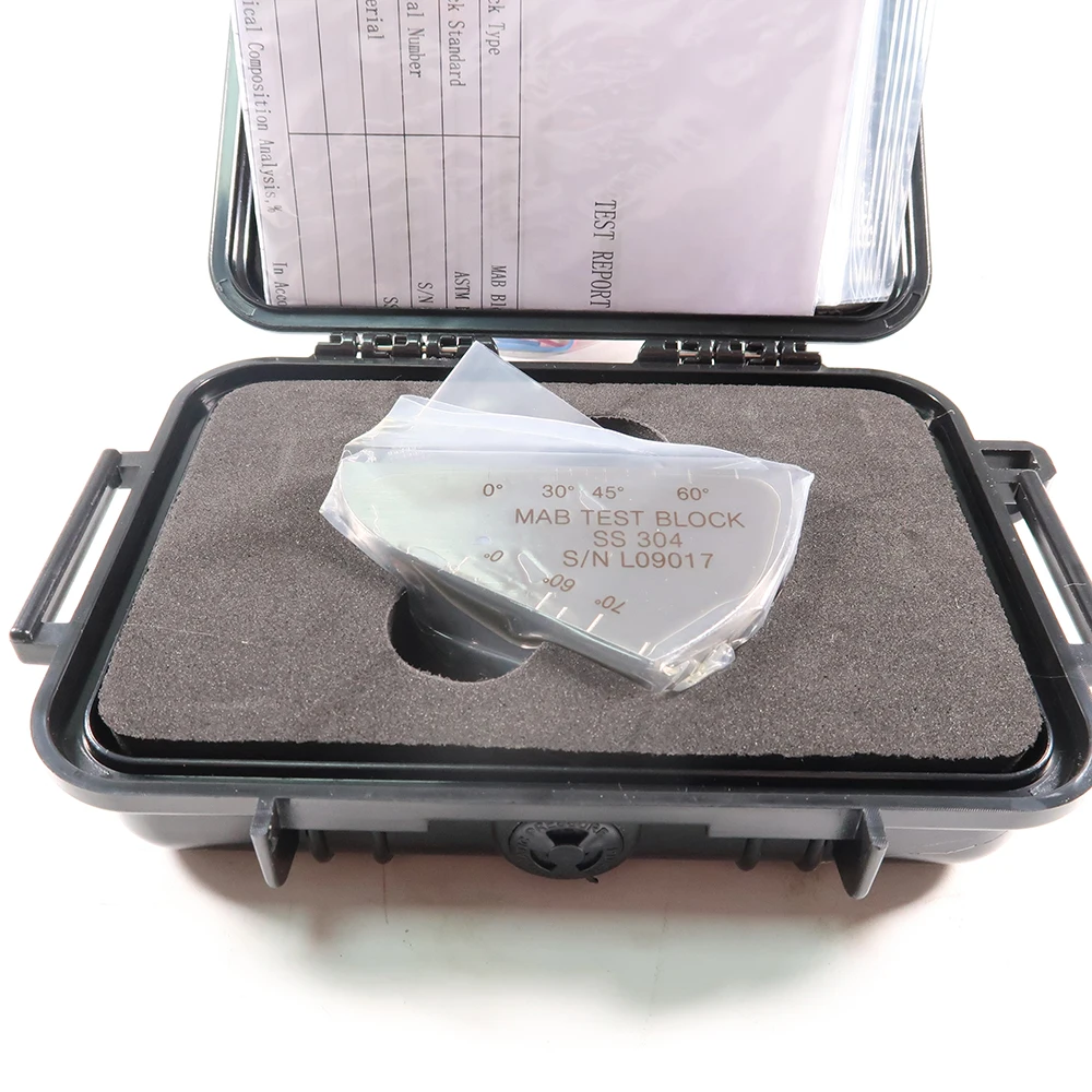 

MAB(Rompas Calibration block) ASTM E16402013 304 stainless steel block INCLUDED MAKER CERTIFICATION AND ABS PLASTIC CASE