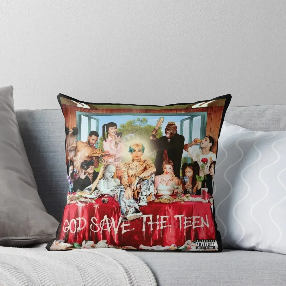 

Mod Sun - God Save The Teen (2023) Merch Throw Pillow Christmas Pillow Ornamental Pillow autumn pillowcase