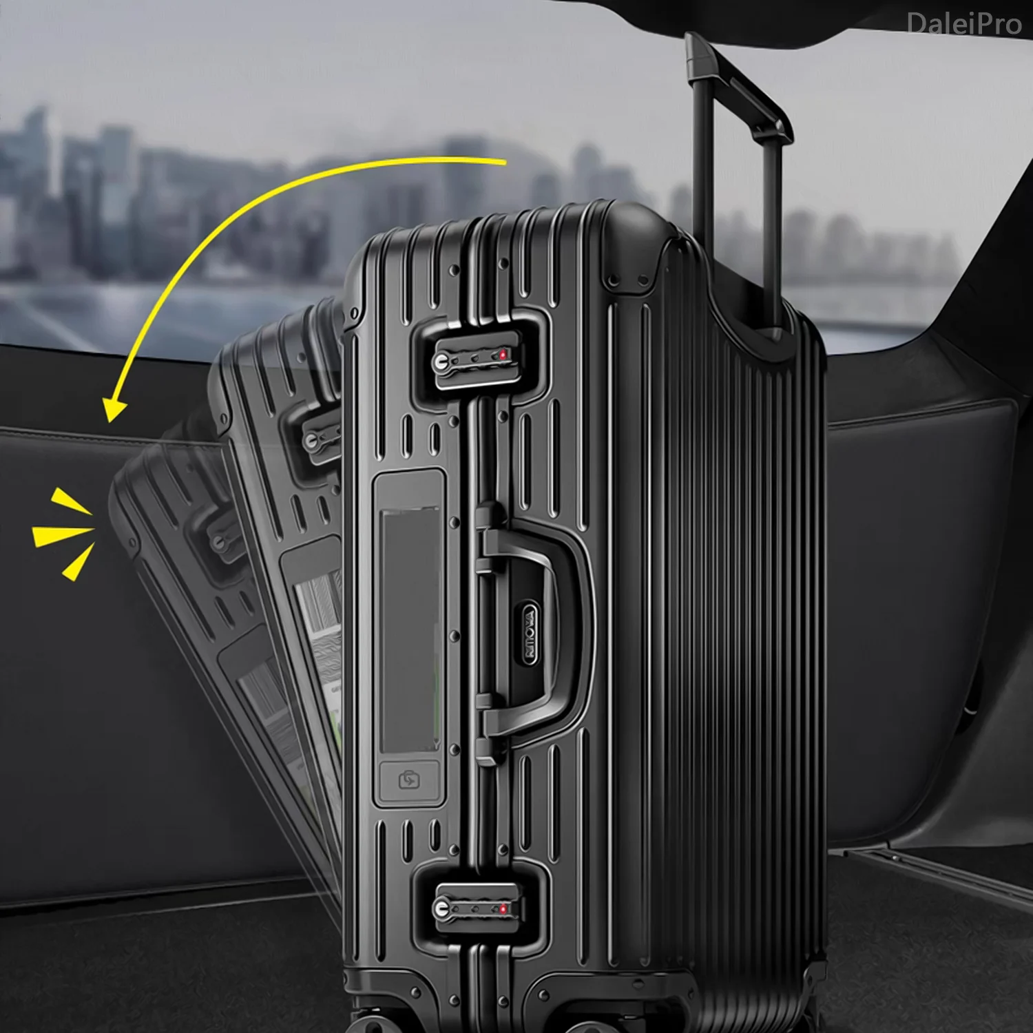 For Hyundai Santa Fe 2019-2022 2023 Car Rear Trunk Tailgate Anti-kick Scratch Resistant Protective Mat Leather Decoration Pad - Image 4