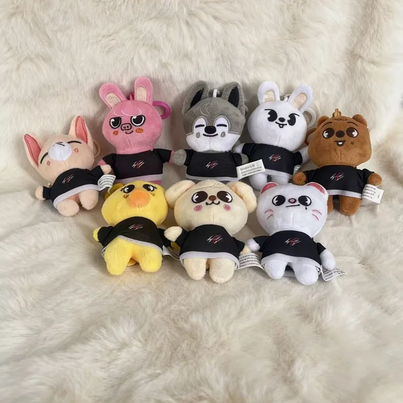 

SKZoo plush toy keychain SKZ bag pendant cartoon plush cute stuffed doll rabbit dog wolf plush children's toy gift