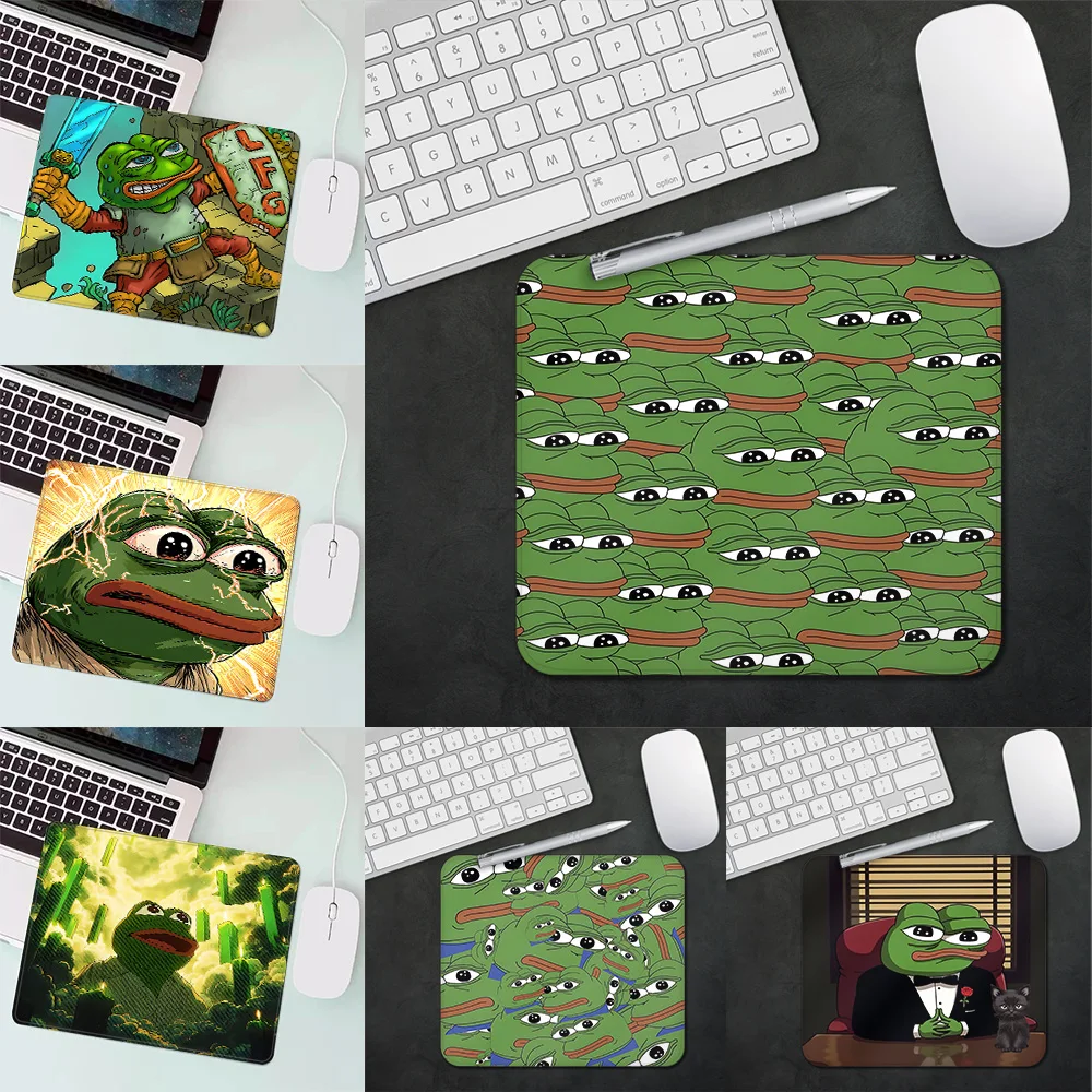 

Fun Sad P-Pepe frog Gaming Mouse Pad XS Small Mousepad For PC Gamer Desktop Decoration Office Mouse Mat Deskmat Rug