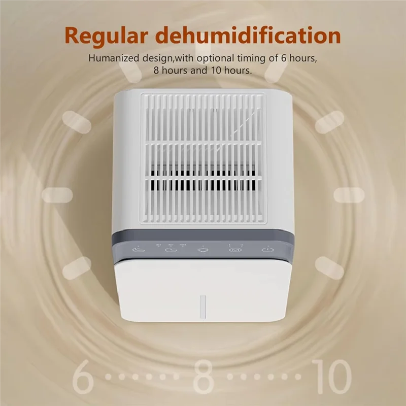Intelligent Portable Dehumidifier Absorbing Mold Eliminator For Bedroom Dampness Control UK Plug-A77G