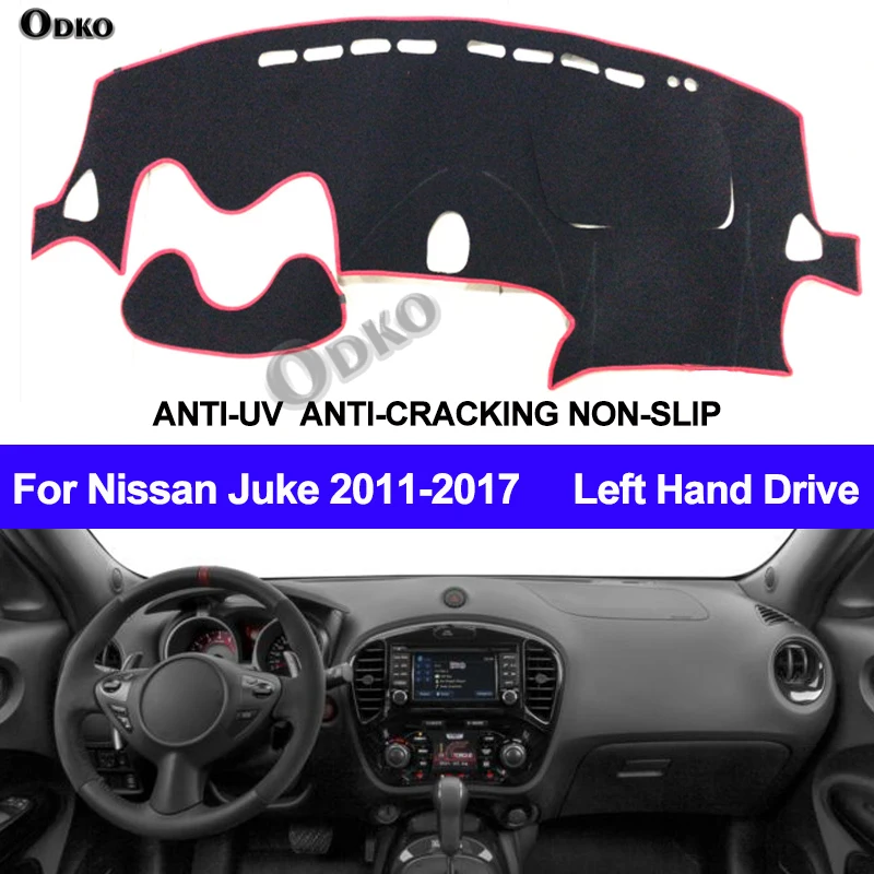 Чехол на приборную панель автомобиля, коврик для Nissan Juke 2011 2012 2013 2014 2015 2016 2017, анти-УФ автомобильный коврик для приборной панели, солнцезащитный козырек, ковер