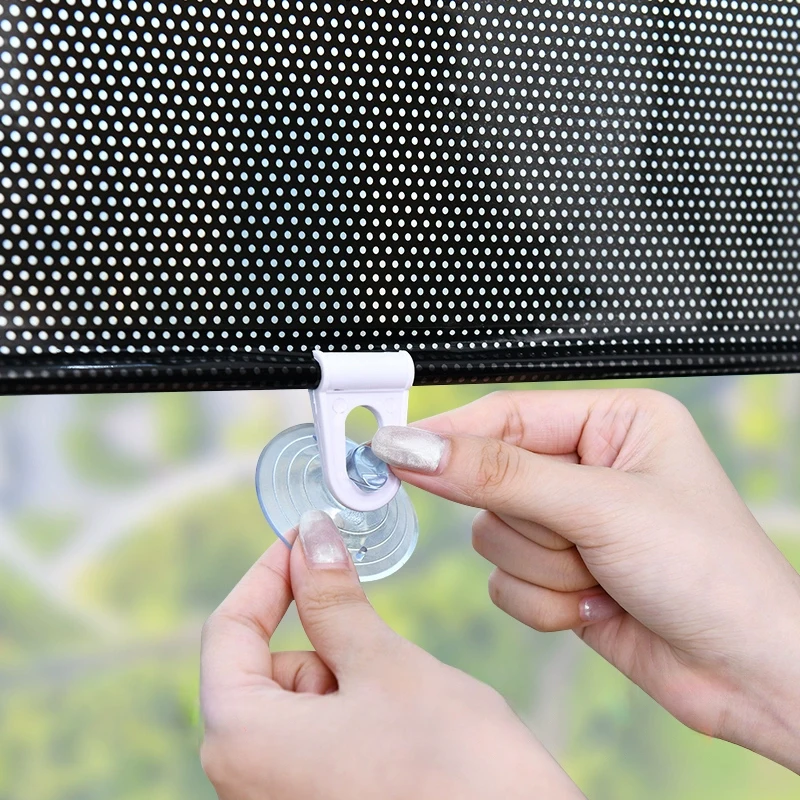 Car Window Retractable Sunshade Roller Curtain Bedroom Kitchen Thermal Insulation Shutter Shade Curtain Car Windshield Sunshade