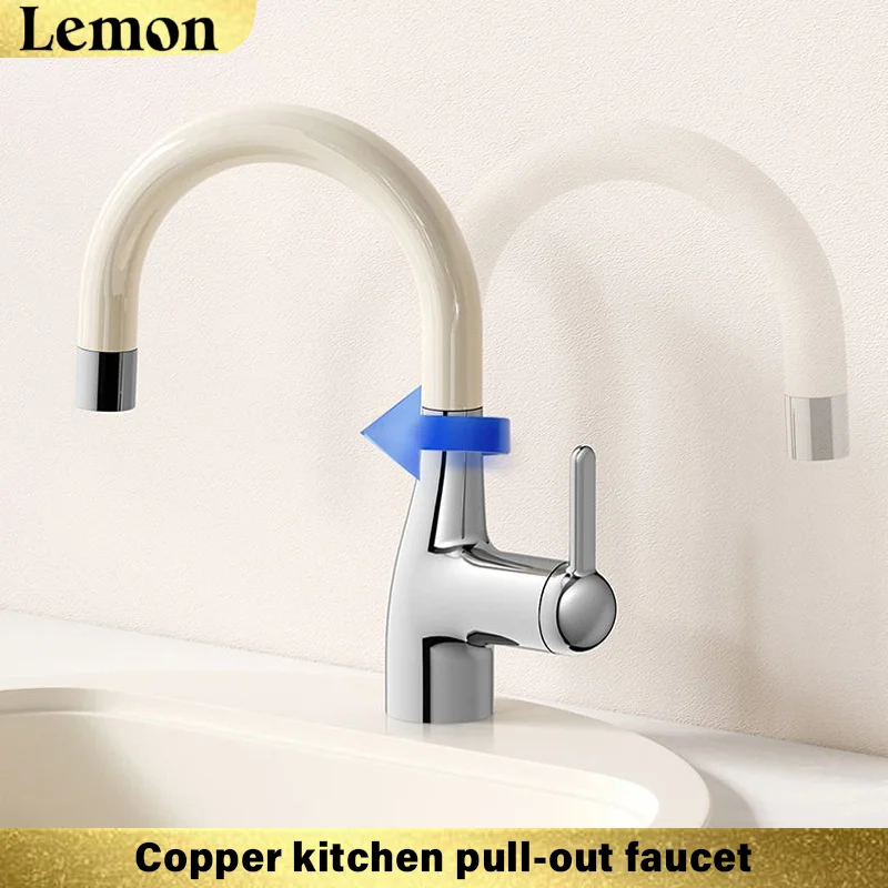 brushed-silver-splash-proof-rotatable-kitchen-faucet-balcony-island-pull-out-hot-and-cold-dual-purpose-pressurized-faucet