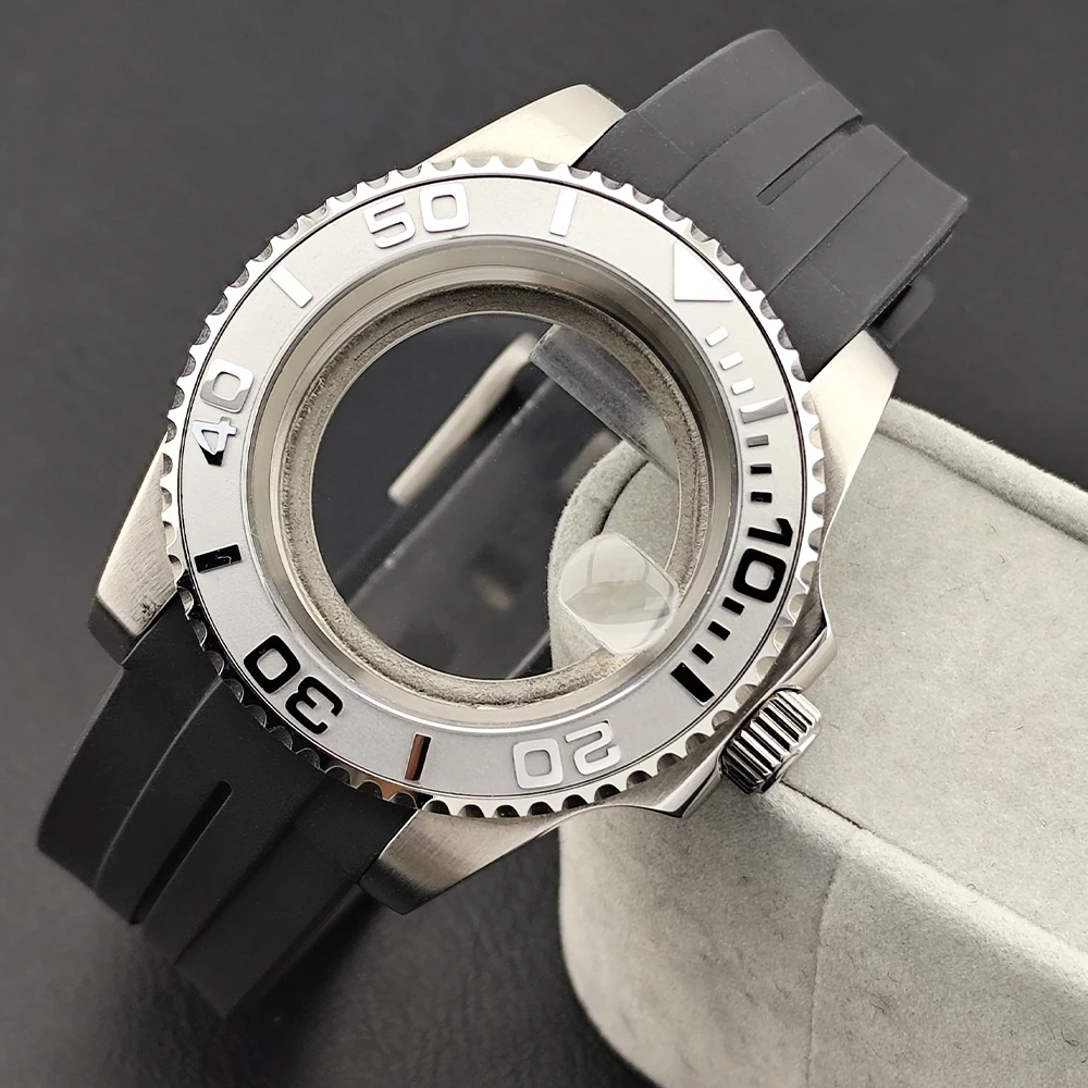 

silver/gold 40.5mm Watch Case Compatible with NH34 NH35 NH36 Movement 28.5mm Dial 20mm Strap Watch DIY Mod Parts accessories