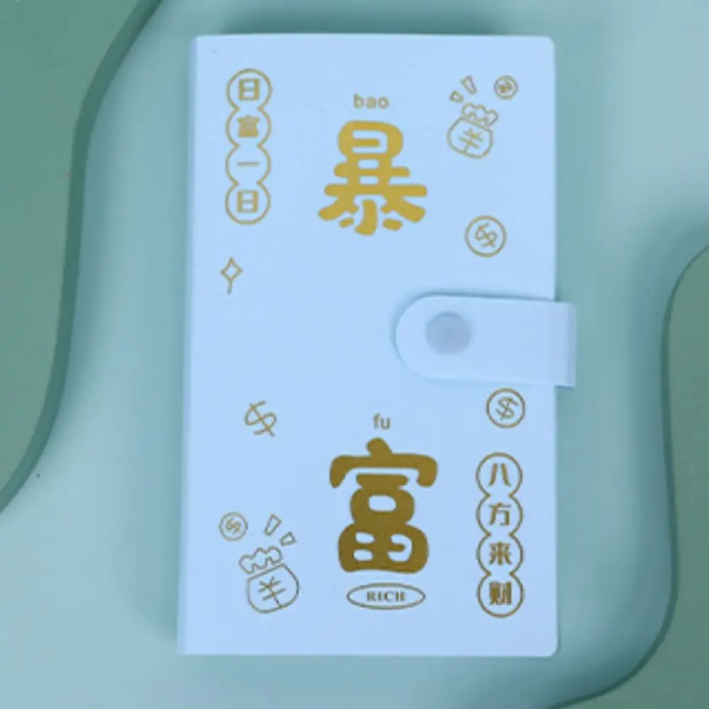 Plastic Saving Money Binder 50Sheets Portable Cash Budget Binder Handbook Account Book Planner Organizer Birthday Gift