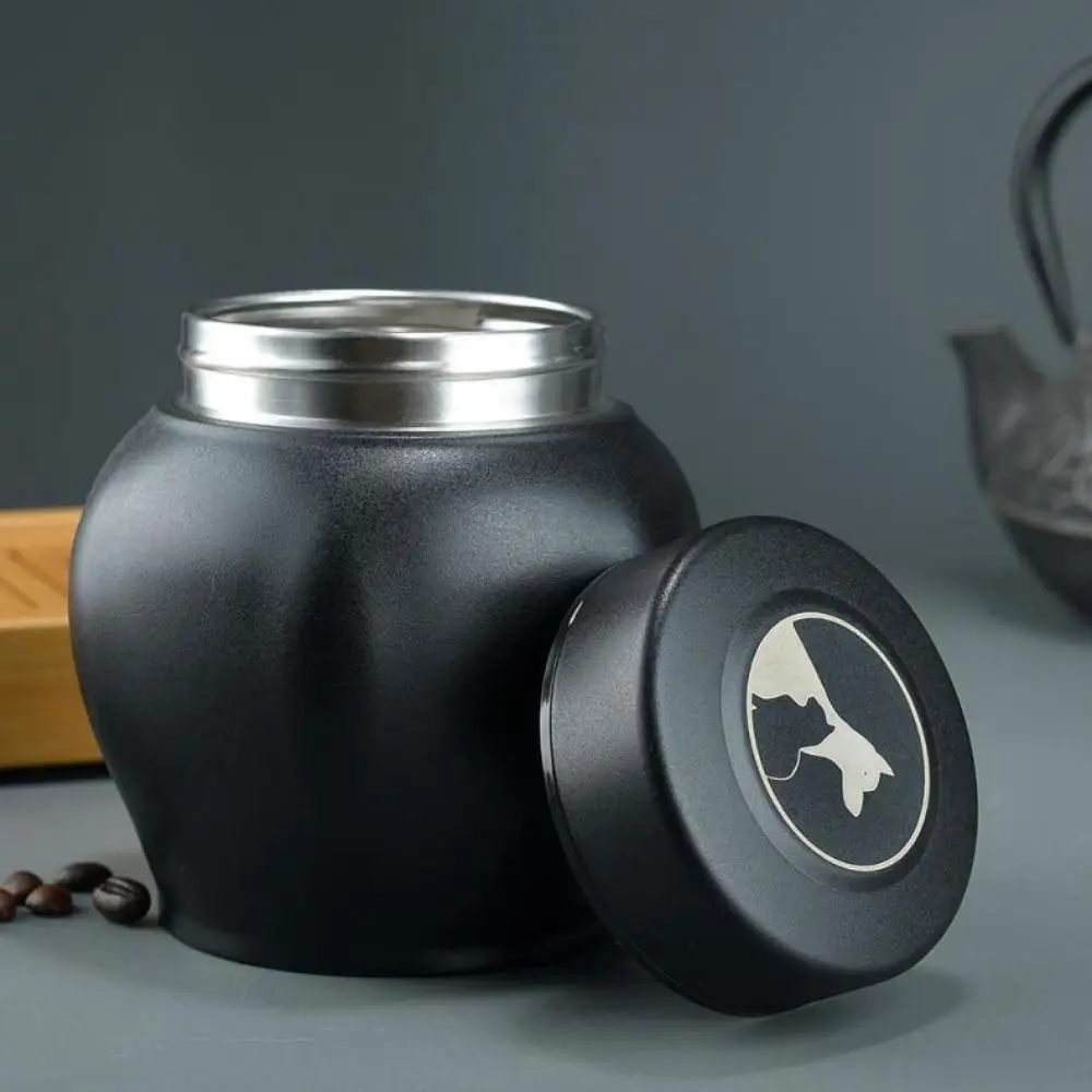 الفولاذ المقاوم للصدأ الحيوانات الأليفة التذكارية الرماد جرة مختومة جرة القط الأسود جنازة تذكار مقاوم للرطوبة الكلب جرة حرق المنزل التذكاري #3