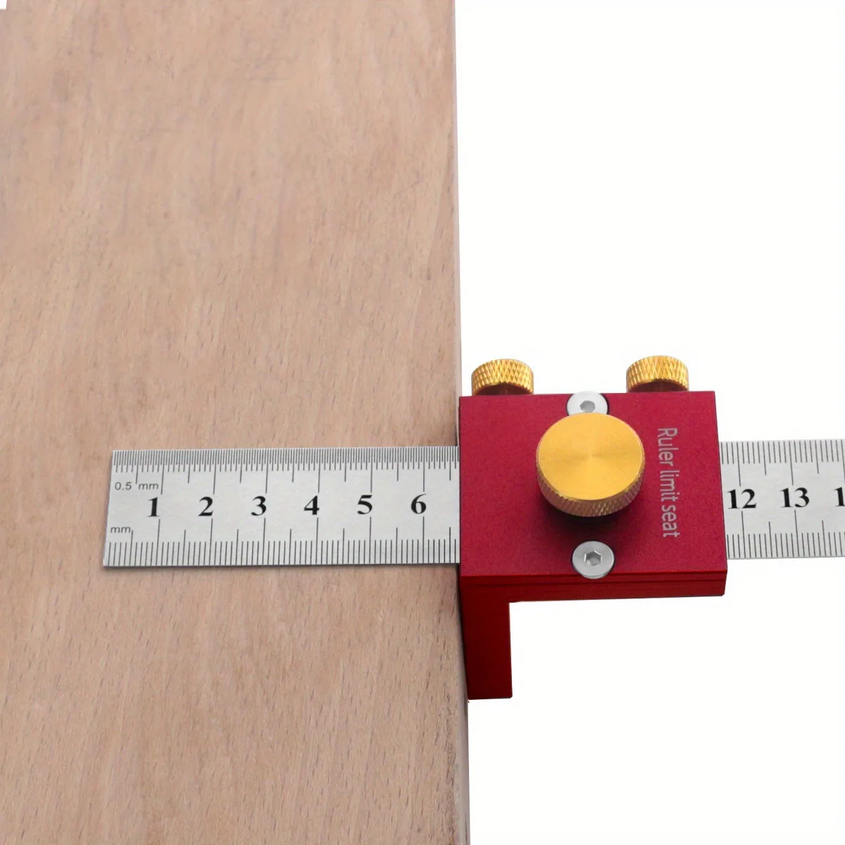 Steel Ruler Scribing Positioning Block Ruler Locator Fixing Block Scriber Line Marking Gauge Carpentry Scriber Measuring Locator