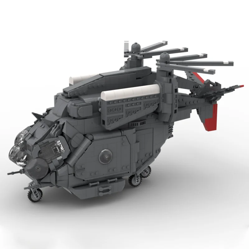 2570pcs MOC Falloutes 4&76 style Vertibirdss Dynamic Gunshipss Retractable Modular DIY Model Building Blocks Birthday Toys Gift